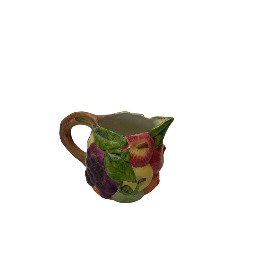 Vintage Fruit‎ Ceramic Pitcher, small